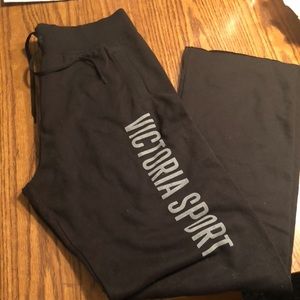 Victoria Secrect Black Boyfriend Fit Sweat Pants